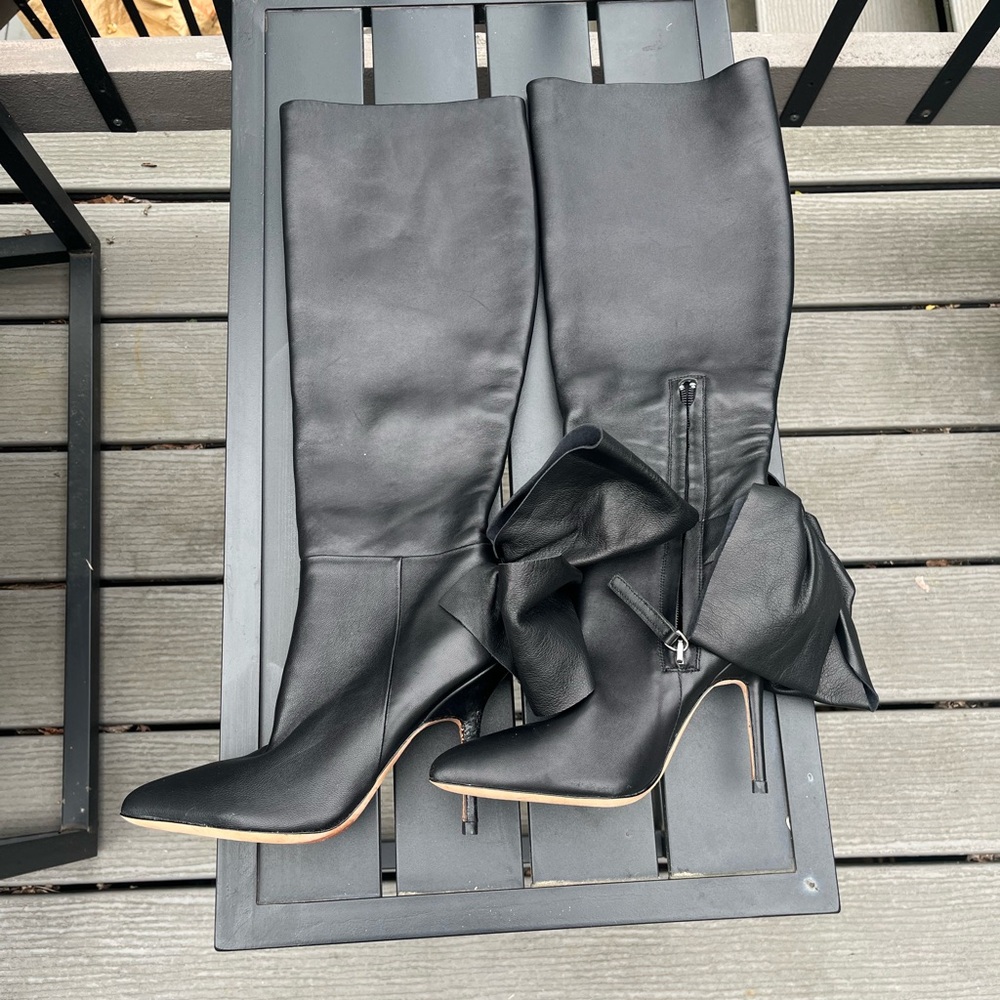 Aminah Abdul Jallil, Knee High Boots,  Black. Sz 6. New with defect - Picture 8 of 16